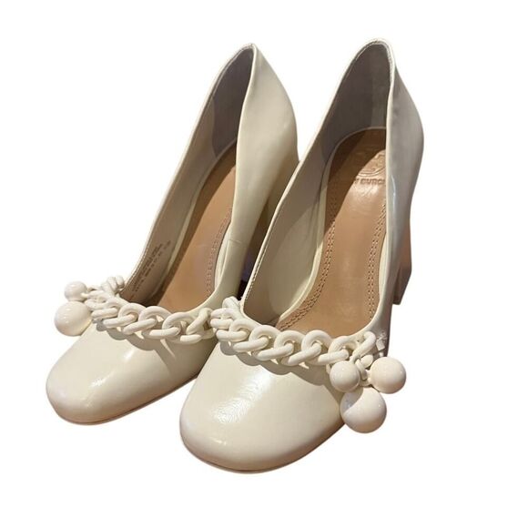 NWT Tory Burch Addison High Block Heel Pumps Sz. 5.5 - Picture 3 of 10